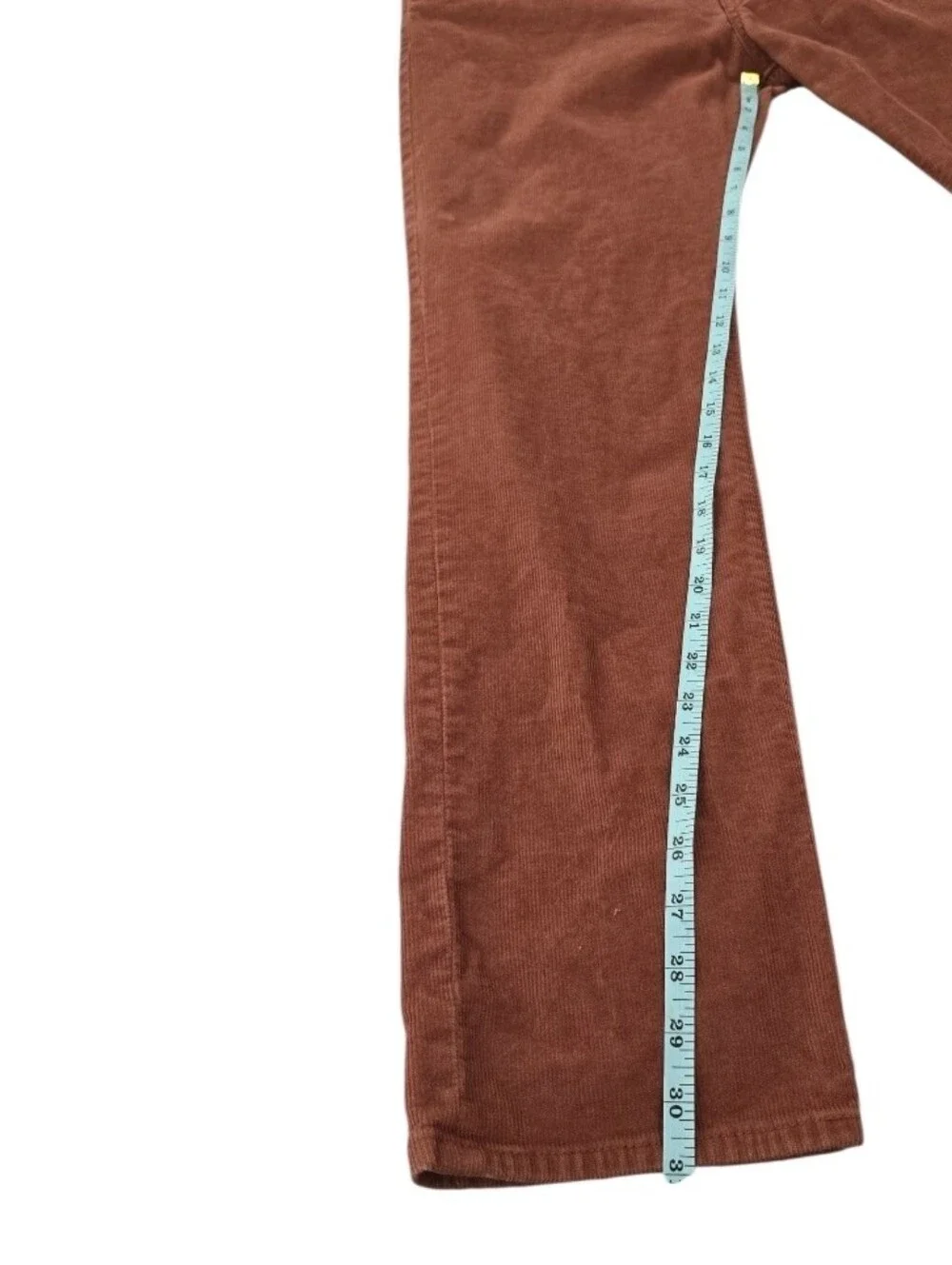J. Crew 484 Men's Red/Brown Slim Straight Leg Corduroy Pants. Size 34x32